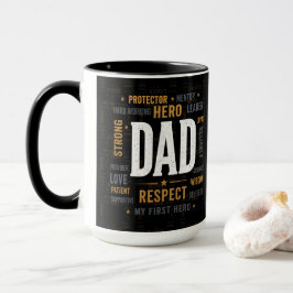 最高の父マグカップ｜英雄パパに敬意を | Dad Respect Mug マグカップ