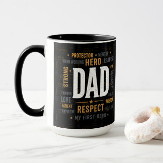 最高の父マグカップ|英雄パパに敬意を | Dad Respect Mug マグカップ