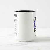 最高の父栄養成分表示 父の日 マグカップ (中央)