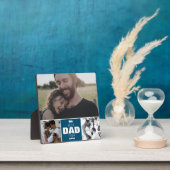 最高の父王冠 ハッピー ファーザーズ デー 3枚の写真 フォトプラーク (インサイチュ)
