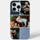 最高の父3枚フォトコラージュ Case-Mate iPhoneケース (裏面)