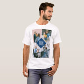 最高の父4枚写真モダンシンプル Tシャツ (正面フル)