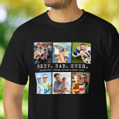 最高の父6枚フォトコラージュ Tシャツ
