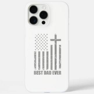 最高の父 キリスト教愛国者 アメリカ国旗 ビッグサイズ iPhone 16 PRO MAXケース