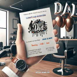 最高の父 サッカー 父と息子のグラフィティ ホリデー 招待状