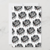 最高の父 サッカー 父と息子のグラフィティ ホリデー 招待状 (裏面)