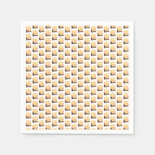 最高の父 スタンダードカクテルナプキン (正面)