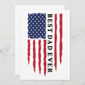 最高の父 米国国旗 招待状 (正面/裏面)