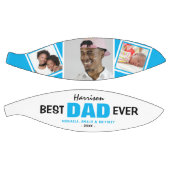 最高の父 'BEST DAD EVER' 写真と名前  バスケットボール (パネル)