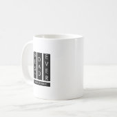 最高の父Tシャツ コーヒーマグカップ (正面左)