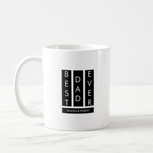 最高の父Tシャツ コーヒーマグカップ (左)