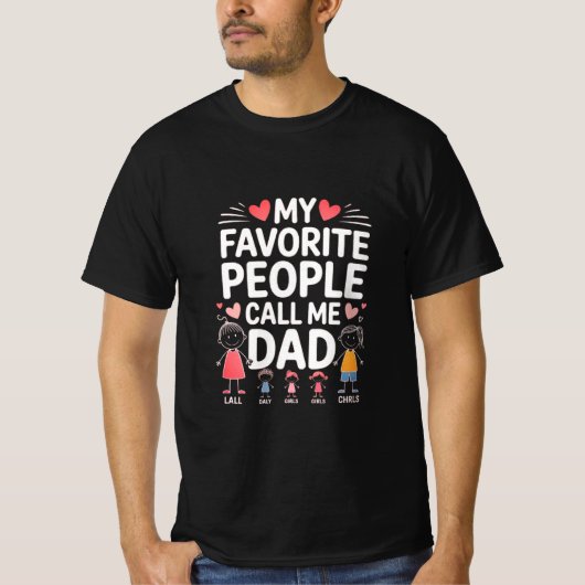 最高の父Tシャツ Tシャツ (正面)