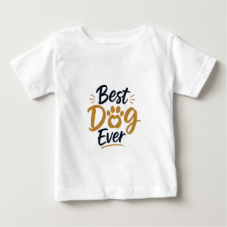 最高の犬がいるよ 面白い犬好きTシャツ ベビーTシャツ