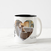 . .最高の犬のお母さんがペットの写真に名を連ねる ツートーンマグカップ (正面右)