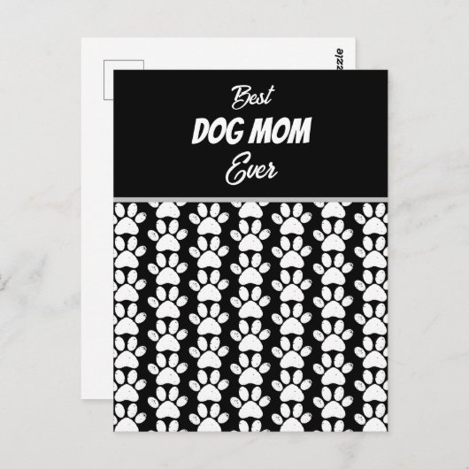 最高の犬のお母さん ポストカード (正面/裏面)