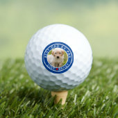 最高の犬のパパ写真Par Name Golf Ball ゴルフボール (インサイチュ 木)