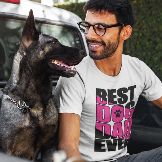 最高の犬のパパ Tシャツ