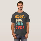 最高の犬のパパ Tシャツ (正面フル)