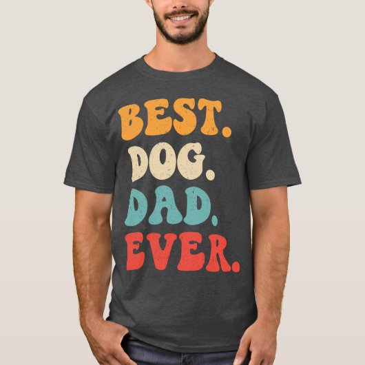 最高の犬のパパ Tシャツ (正面)