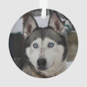 最高の犬のプレート 赤い格子縞 オーダーメイド オーナメント (裏面)