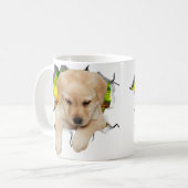 最高の犬のペット写真マグカップ コーヒーマグカップ (正面左)