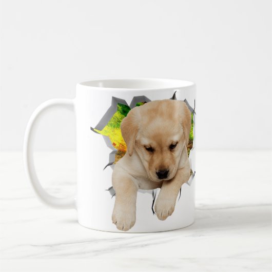 最高の犬のペット写真マグカップ コーヒーマグカップ (左)