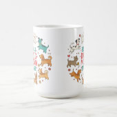 最高の犬のママギフトマグカップ コーヒーマグカップ (中央)