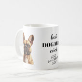 最高の犬のママフォトコーヒーマグカップ コーヒーマグカップ (正面左)