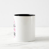 最高の犬のママ コーヒーマグ ツートーンマグカップ (中央)