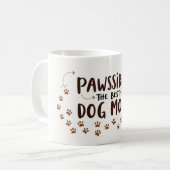 最高の犬のママ – 11 oz かわいい犬好きギフト コーヒーマグカップ (正面左)
