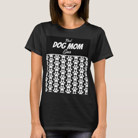 最高の犬のママ Tシャツ (正面)