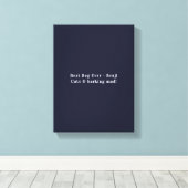 最高の犬の写真コラージュ キャンバスプリント (インサイチュ (ウッドフロア))