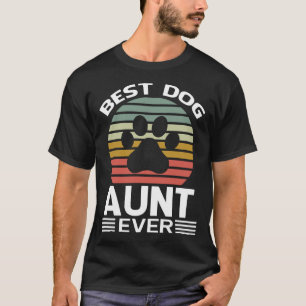最高の犬の叔母のヴィンテージ Tシャツ