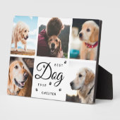 最高の犬の思い出 メモリアル・パウズ 現代の写真コラージュ フォトプラーク (側面)
