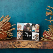 最高の犬の思い出 メモリアル・パウズ 現代の写真コラージュ フォトプラーク (側面)