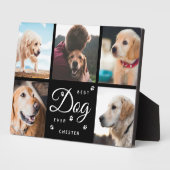 最高の犬の思い出 メモリアル・パウズ 現代の写真コラージュ フォトプラーク (側面)