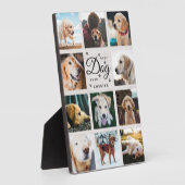 最高の犬の思い出 農村風写真コラージュ パウ フォトプラーク (側面)