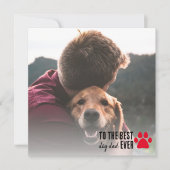 最高の犬の父さん フォト 父の日 誕生日 カード (正面)
