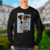 最高の犬の父オリジナル 写真入り Tシャツ