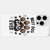 最高の犬の父 – かわいい足跡の犬好き Case-Mate iPhoneケース (裏面 (横))