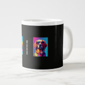 最高の犬の父 ジャンボコーヒーマグカップ (正面右)