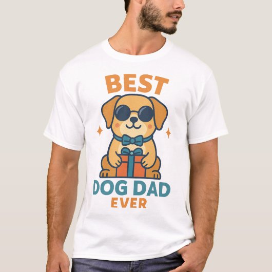 最高の犬の父 � 面白い父の日犬Tシャツ Tシャツ (正面)