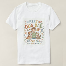 最高の犬の父Tシャツ ペットの父へのギフト Tシャツ