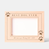 最高の犬は追悼の意を表す レーザー彫刻フレーム (正面)