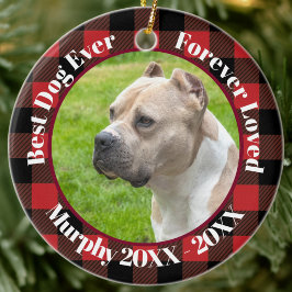 最高の犬カスタムネーム クリスマス ペットギフト セラミックオーナメント