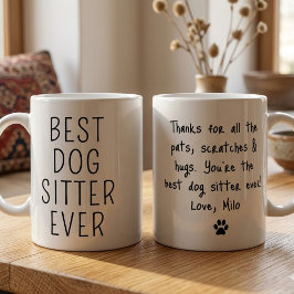 最高の犬シッター コーヒー コーヒーマグカップ