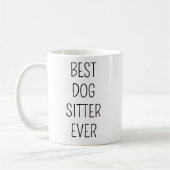 最高の犬シッター コーヒー コーヒーマグカップ (左)