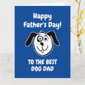 最高の犬パパへ 父の日のカード カード (黄色い花)