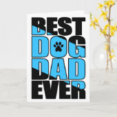 最高の犬パパへ 父の日のカード カード (黄色い花)