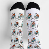 最高の犬パパバイカスタムパー犬フォトファーザー ソックス (上部)